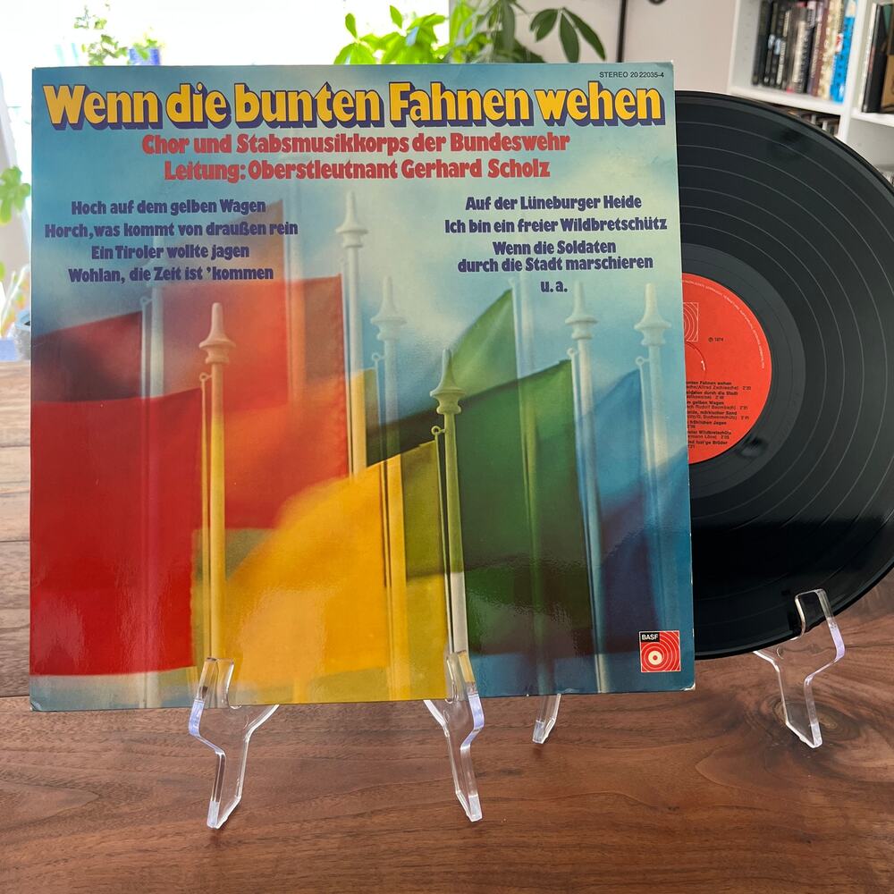 Stabsmusikkorps Der Bundeswehr Wenn Die Bunten Fahnen Wehen LP 1974 BASF 2022035
